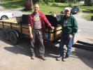 Sven and Steve from Blue Blaze Brewery taking home a trailer load of fermenters